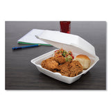 Foam Container, Hinged Lid, 3-comp, 8 3-8 X 7 7-8 X 3 1-4, 200-carton