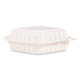 Proplanet Hinged Lid Containers, Single Compartment, 8.25 X 8 X 3, White, Plastic, 150/carton