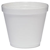 Food Containers, Foam, 8oz, White, 1000-carton