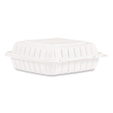 Hinged Lid Containers, Single Compartment, 9 X 8.8 X 3, White, 150-carton