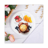 Concorde Non-laminated Foam Plate, 3-compartment, 9" Dia, 125-pack, 4 Packs-carton