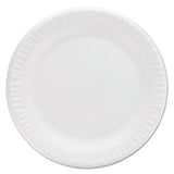 Concorde Non-laminated Foam Plates, 9"diameter, White, 125-pack