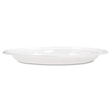 Famous Service Plastic Dinnerware, Plate, 9", White, 125-pack, 4 Packs-carton