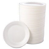 Quiet Classic Laminated Foam Dinnerware, Plate, 9" Dia, Wh, 125-pk, 4 Packs-ct