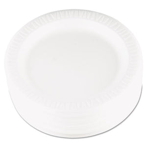 Quiet Classic Laminated Foam Dinnerware, Plate, 9" Dia, Wh, 125-pk, 4 Packs-ct