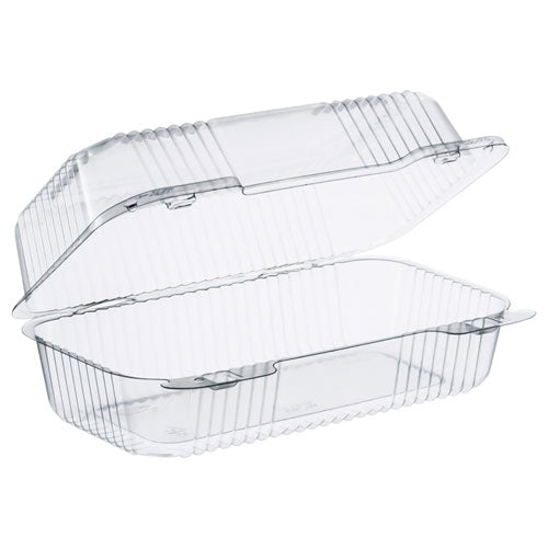 Staylock Clear Hinged Lid Containers, 5.4 X 9 X 3.5, Clear, 250-carton