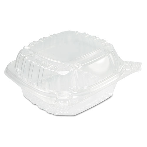 Clearseal Hinged Clear Containers, 13 4-5 Oz, Clear, Plastic, 5.4 X 5.3 X 2.6