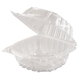 Clearseal Hinged-lid Plastic Containers, 6 X 5 4-5 X 3, Clear, 500-carton