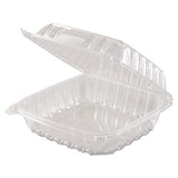 Clearseal Hinged-lid Plastic Containers, 8 3-10 X 8 3-10 X 3, Clear, 250-carton