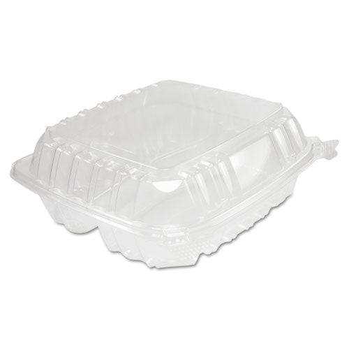 Clearseal Hinged-lid Plastic Containers, 8 1-4 X 3 X 8 1-4, Clear 125-pk 2 Pk-ct
