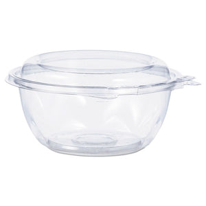 Tamper-resistant, Tamper-evident Bowls With Dome Lid, 12 Oz, 5.5" Diameter X 2.6"h, Clear, 240-carton
