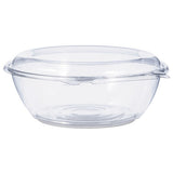 Tamper-resistant, Tamper-evident Bowls With Dome Lid, 48 Oz, 8.9" Diameter X 3.4"h, Clear, 100-carton