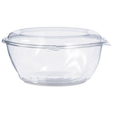 Tamper-resistant, Tamper-evident Bowls With Dome Lid, 64 Oz, 8.9" Diameter X 4"h, Clear, 100-carton