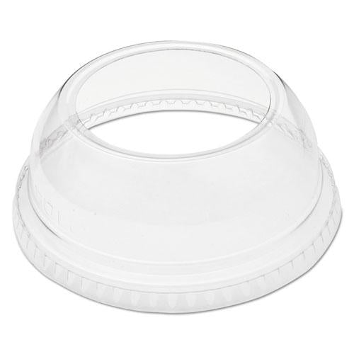 Lid,pet,dome,w-hole,clr