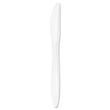 Style Setter Mediumweight Plastic Knives, White, 1000-carton