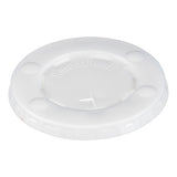 Straw-slot Cold Cup Lids, Fits 30 Oz To 32 Oz Cups, Clear, 50/sleeve, 20 Sleeves/carton