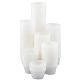 Polystyrene Portion Cups, 2 Oz, Translucent, 250-bag, 10 Bags-carton