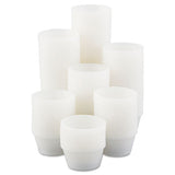 Polystyrene Portion Cups, 3.25 Oz, Translucent, 250-bag, 10 Bags-carton