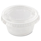 Portion-soufflé Cup Lids, Pet, Clear, 2,500-carton