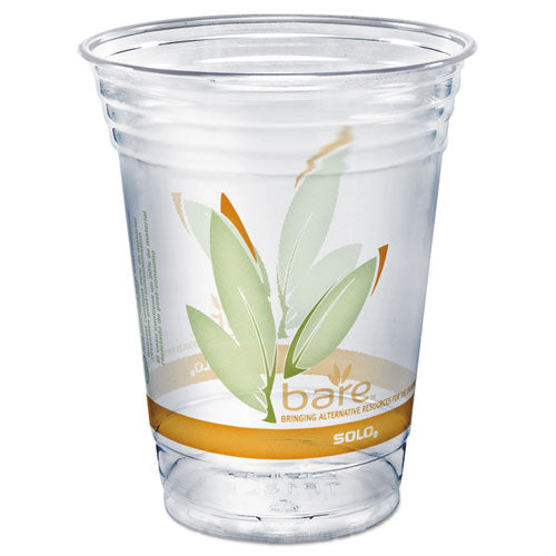 Bare Eco-forward Rpet Cold Cups, 16-18 Oz, Clear, 50-pack