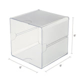 Stackable Cube Organizer, 6 X 6 X 6, Clear