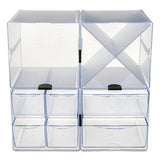 Stackable Cube Organizer, 6 X 6 X 6, Clear
