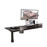 Standing Desk Cup Holder Organizer, Two Sections, 3.94 X 7.04 X 3.54, Gray