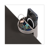 Standing Desk Small Desk Organizer, Two Sections, 3.85 X 3.85 X 3.54, Gray