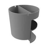 Standing Desk Small Desk Organizer, Two Sections, 3.85 X 3.85 X 3.54, Gray