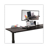 Standing Desk Large Desk Organizer, Two Sections, 9 X 6.17 X 3.5, Gray
