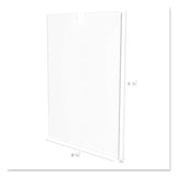 Superior Image Cubicle Sign Holder, 8 1-2 X 11 Insert, Clear