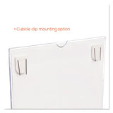 Superior Image Cubicle Sign Holder, 8 1-2 X 11 Insert, Clear