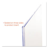 Superior Image Cubicle Sign Holder, 8 1-2 X 11 Insert, Clear