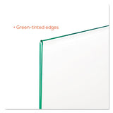 Superior Image Premium Green Edge Sign Holders, 8 1-2 X 11 Insert, Clear-green