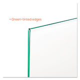 Superior Image Premium Green Edge Sign Holders, 11 X 8 1-2 Insert, Clear-green