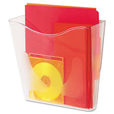 Euro-style Docupocket Portrait Wall File, 10 1-4 X 10 X 4, Smoke