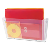 Unbreakable Docupocket Wall File, Letter, 14 1-2 X 3 X 6 1-2, Clear