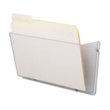 Unbreakable Docupocket Wall File, Letter, 14 1-2 X 3 X 6 1-2, Clear