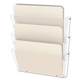 Unbreakable Docupocket 3-pocket Wall File, Letter, 14 1-2 X 3 X 6 1-2, Clear