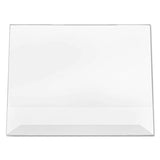 Classic Image Slanted Sign Holder, Landscaped, 11 X 8 1-2 Insert, Clear