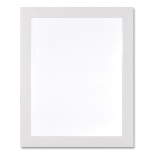 Self Adhesive Sign Holders, 10.5 X 13, Clear With White Border, 2/pack