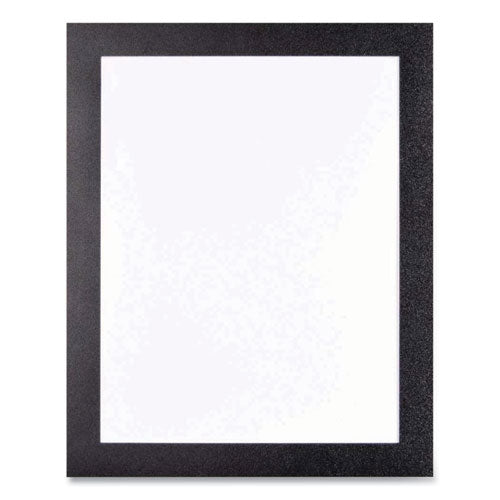 Self Adhesive Sign Holders, 13 X 19, Clear With Black Border, 2/pack