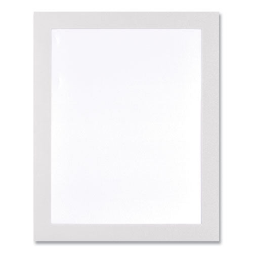 Self Adhesive Sign Holders, 13 X 19, Clear With White Border, 2/pack