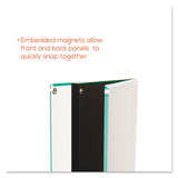 Double-sided Magnetic Sign Display, 8 1-2 X 11 Insert, 56" Tall, Clear-black