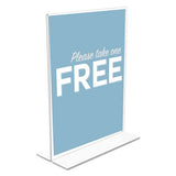 Classic Image Double-sided Sign Holder, 11 X 8 1-2 Insert, Clear