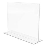Classic Image Double-sided Sign Holder, 11 X 8 1-2 Insert, Clear