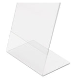 Classic Image Slanted Sign Holder, Portrait, 8 1-2 X 11 Insert, Clear