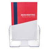Docuholder For Countertop-wall-mount, Booklet Size, 6.5w X 3.75d X 7.75h, Clear