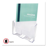 Docuholder For Countertop-wall-mount, Magazine, 9.25w X 3.75d X 10.75h, Clear