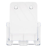 Docuholder For Countertop-wall-mount, Magazine, 9.25w X 3.75d X 10.75h, Clear